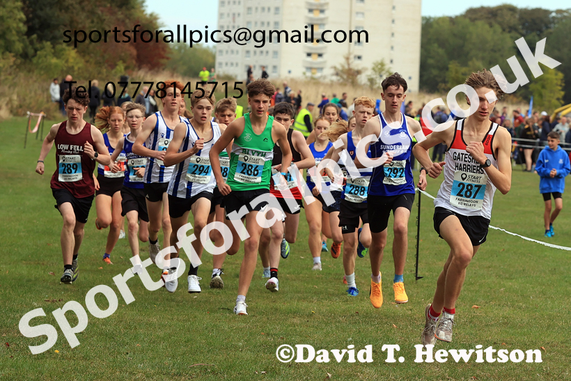 Mens and Womens under-17s, 2025 Farringdon Cross Country Relays, Sunderland. Photo: David T. Hewitson/Sports for All Pics